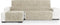 Hoes voor chaise longue met korte armleuning links Eysa TURIN Wit Crème 100 x 110 x 300 cm