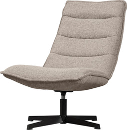 WOOOD Draaifauteuil Nika - Bouclé - Taupe Melange - 92x65x92