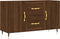 vidaXL - Dressoir - 100x36x60 - cm - bewerkt - hout - bruin - eikenkleur
