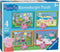 Ravensburger puzzel Peppa Pig: 4 seizoenen - 12+16+20+24 stukjes