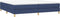 vidaXL - Boxspringbed - 200x200 cm - Stof - Blauw