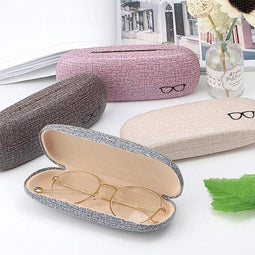 Luxe Brillenkoker met Roestvrijstalen Frame - Veilig & Modieus Brillenopslag