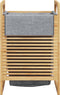 vidaXL - Wasmand - met - grijze - zak - 32x30x36,5 - cm - bamboe