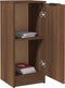 vidaXL - Dressoirs - 2 - st - 30x30x70 - cm - bewerkt - hout - bruin - eikenkleur