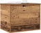 vidaXL - Opslagbox - met - Deksel - Oud - Hout - 60x42x46 - cm - Engineered - Hout