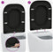 vidaXL - Snelle - Beugel - Toiletbril - met - Soft - Close - in - Duroplast - - - Zwart