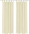 vidaXL - Gordijn - Crème - 140x175 - cm - (2 - stuks)