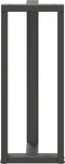 vidaXL - Bartafelpoten - 2 - st - T-vormig - 40x35x(100-101) - cm - staal - antraciet
