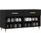 vidaXL - Schoenenbank - 102x35x55 - cm - bewerkt - hout - zwart