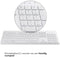 Accezz Premium - Draadloos Bluetooth Toetsenbord - Ergonomisch - Qwerty US - Wit
