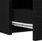 vidaXL - Wanddressoir - met - LED - Verlichting - - - Zwart - Eiken