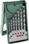 Bosch Mini-X-Line - Steenborenset - 7 hardmetalen boren Ø 3-8 mm (7 stuks)