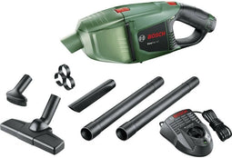 Bosch EasyVac 12 - Kruimelzuiger - 12 V accu met lader en 5 accessoires - Groen