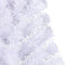 vidaXL - Kunstkerstboom - met - standaard - half - 120 - cm - PVC - wit