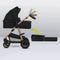 Lionelo Amber 3in1 - Kinderwagen Reiswieg Buggy Autostoel - ADAC getest - Geveerde Pompwielen - Zacht Babymatras - Compact Opvouwbaar - Kleur: Black Onyx