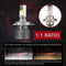 H4 LED auto koplampen - 2 stuks - 20000LM/ 120W - IP 68 - Koplampen - 6000K koelwitte kleur - 300 % Helderder dan origineel halogeen - Geen verstrooiing - Geen donkere vlek - Beste keuze om uw lampen te upgraden