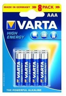 Varta High Energy AAA - Alkaline Batterijen - Zilver