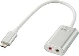 Lindy 42711 - Kabel - USB 2.0 type-A naar 2x 3,5mm - Wit
