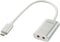 Lindy 42711 - Kabel - USB 2.0 type-A naar 2x 3,5mm - Wit