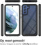 iMoshion Hoesje Geschikt voor Samsung Galaxy S21 FE Hoesje - iMoshion 360° Full Protective Case - Zwart / Transparant