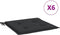 vidaXL - Tuinstoelkussens - 6 - st - 40x40x3 - cm - oxford - stof - zwart
