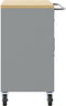 vidaXL - Gereedschapskast - met - wielen - en - slot - - - Rood - - - 75x45x85 - cm - - - Staal