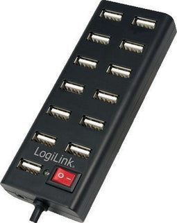 LogiLink UA0126 - USB 2.0 Hub - 4 poorten - Zwart