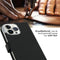 Selencia iPhone 14 Pro Max - Echt Lederen Bookcase - Ruimte voor 3 pasjes - Zwart