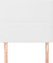 vidaXL - Hoofdbord - Kunstleer - 80x5x118/128 cm - Wit