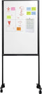 Smit Visual magnetisch whiteboard, verrijdbaar, gelakt staal, 120 x 75 cm
