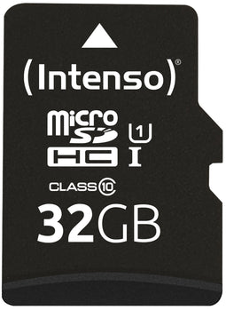 Intenso 3424480 - microSDHC kaart 32 GB Class 10 UHS-I - 90 MB/s overdrachtssnelheid - Waterdicht