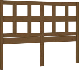 vidaXL - Hoofdbord - 155,5x4x100 - cm - massief - grenenhout - honingbruin
