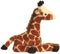 Aurora Pluche dieren knuffel - giraffe - 21 cm - liggend - wilde dieren knuffel