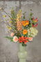 Emerald - Boeket XL Happy Orange - 109cm hoog - Oranje - 12 stelen - Kunstboeket - Zijde boeket