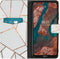 iMoshion Hoesje Geschikt voor Nokia X20 / X10 Hoesje Met Pasjeshouder - iMoshion Design Softcase Bookcase - Wit / Meerkleurig / Goud / White Graphic