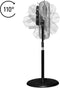 Trotec TVM 18 S - Statiefventilator - 100W 3 snelheden 45 cm - Chroom
