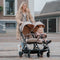 Deryan Rolo X2 - Dubbele Buggy - Compact vouwbaar - Nougat