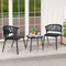 Coast 3-Delige Loungeset - Rotan - Sneldrogend Schuim - Gemêleerd Bruin