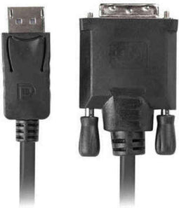 Lanberg CA-DPDV-10CU-0018-BK - DisplayPort 1.2 naar DVI-D 24+1 - 1,8 meter - Zwart