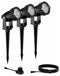 Philips GardenLink Caper - Sokkellamp 24V - Set van 3 - Zwart
