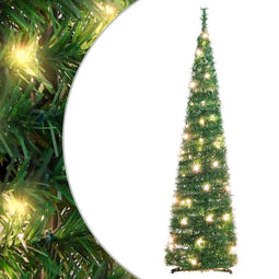 vidaXL - Kunstkerstboom - pop-up - 50 - LED's - 120 - cm - groen