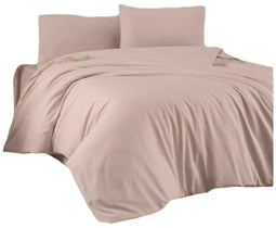 Dekbedovertrek set - 3 Onderdelen - 100% Katoen - Bruin (3 stuks)