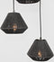 LABEL51 Ibiza Hanglamp - Zwart - Stof - 3-Lichts