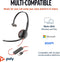 Poly Blackwire C3210 - Mono Headset - USB-C met Mute en Volumeregeling - Zwart