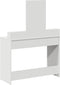 vidaXL - Witte - Kaptafel - met - Lades, - 100x41x140 - cm