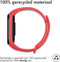 iMoshion Bandje Geschikt voor Xiaomi Mi Band 3 / 4 - iMoshion Siliconen band inkliksysteem ronde sluiting - Rood