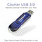 Integral Courier 3.0 - USB 3.0 Flash Drive - 128GB - Blauw