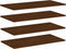 vidaXL - Wandschappen - 4 - st - 80x40x1,5 - cm - bewerkt - hout - bruin - eikenkleur