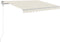 vidaXL - Luifel - handmatig - uittrekbaar - 350x250 - cm - crèmekleurig
