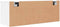 vidaXL Wandschoenenkast - 100x35x38 cm - 2 vakken - Wit